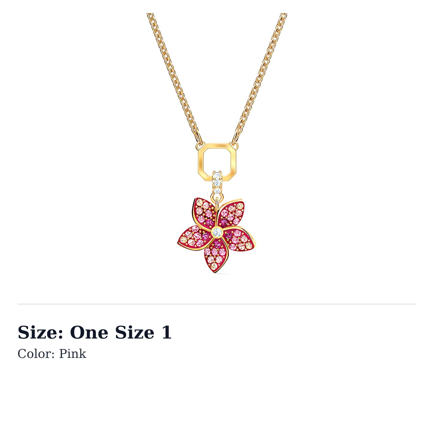 Swarovski Tropical Necklaces Women`s Pink 5524356