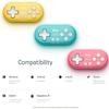 8bitdo ZERO Gamepad Controller Compatible with Wireless Bluetooth Game Controller for Smartphones and Tablets Handle Box Compatible with Various Games