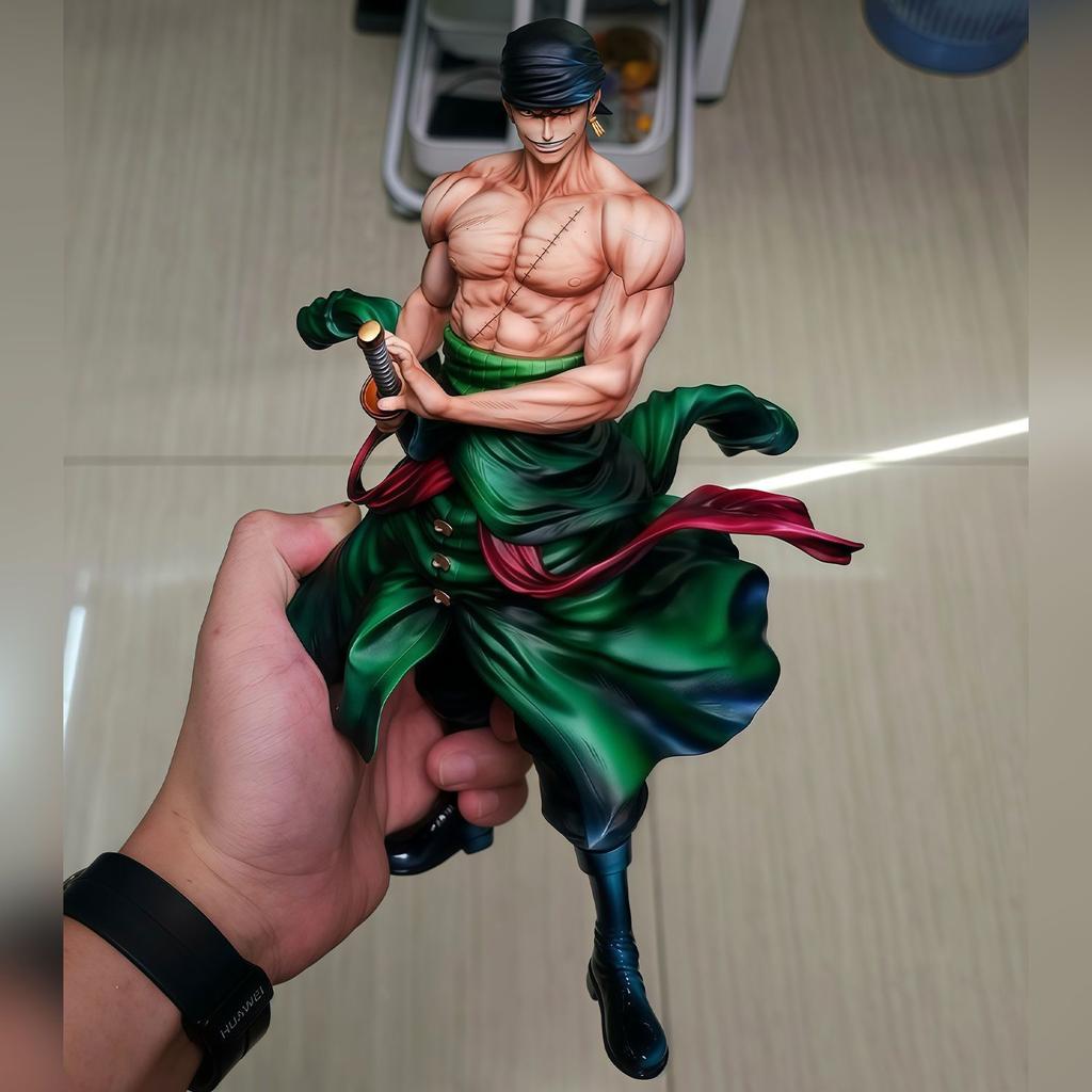 28cm One Piece Anime Figure Roronoa Zoro Figure Zoro Figurine Pvc Gk Statue Model Dolls Collection Desk Decoration Toys Kids