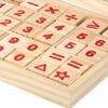 Wooden Math Blocks Educational Early Learning Bright Color Skill Development Math Counting Board