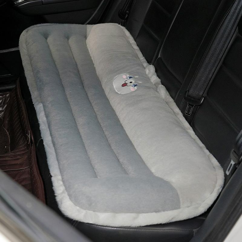 Car Seat Cushion Winter Cute Plush Car Interior Cushion Female Winter Thickened Warm Backrest Integrated Cushion