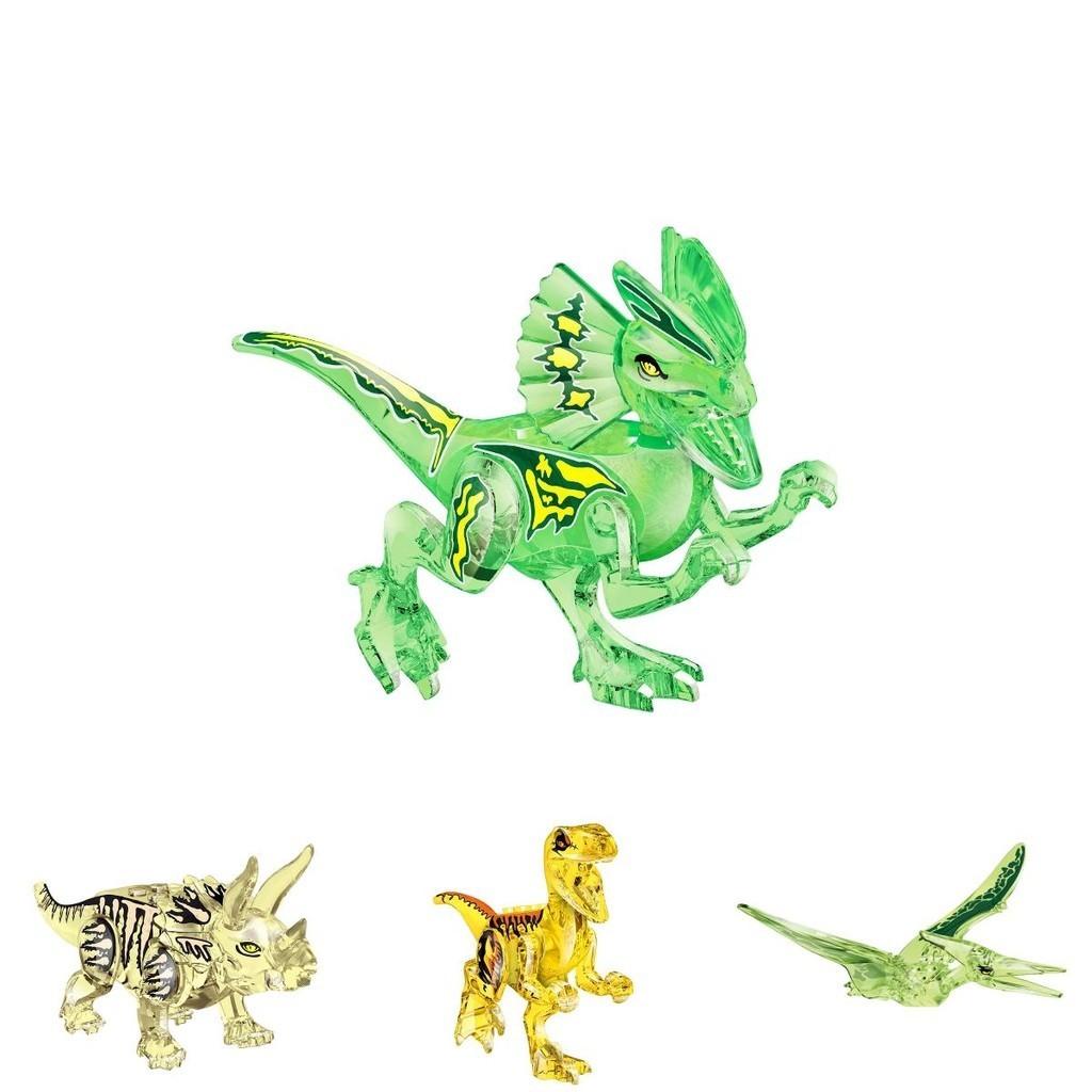 Jurassic Crystal Dinosaur Building Blocks Educational Toy For Creative Play Yg77034