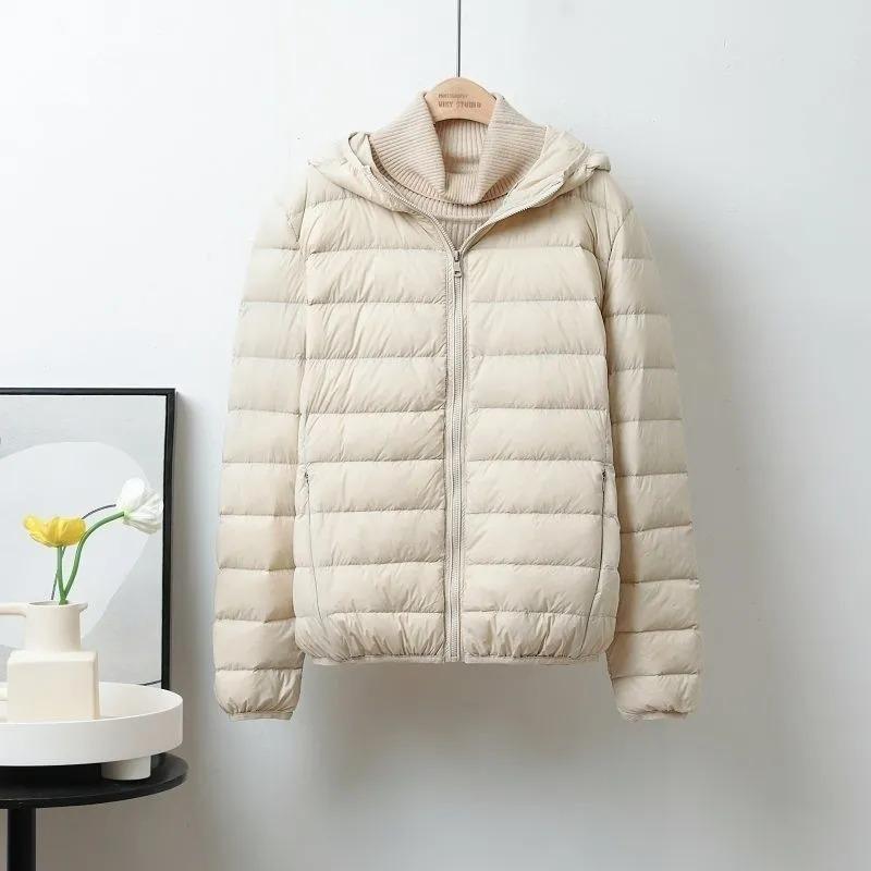 Short Cotton Coat for Women 2025 Autumn and Winter New Style Light Cotton Coat for Women Hooded Loose Warm Jacket