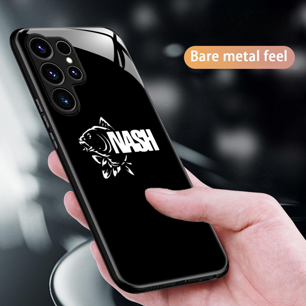 Fashion N-nasH Fishing Brand Phone Case For Samsung S26 S25 S24 S23 S22 S21 Plus Ultra Note20 Glass Magnetic Case