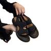 Sheepskin Version~ Elastic Lycra Roman Sandals Women's Summer New Models with Skirts, Platform Muffins, Casual Versatile Soft-soled Shoes