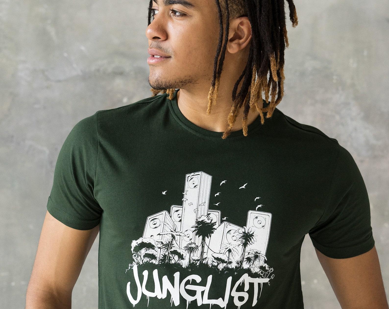 Junglist Sound System T-Shirt – Drum and Bass Graphic Tee 3XL