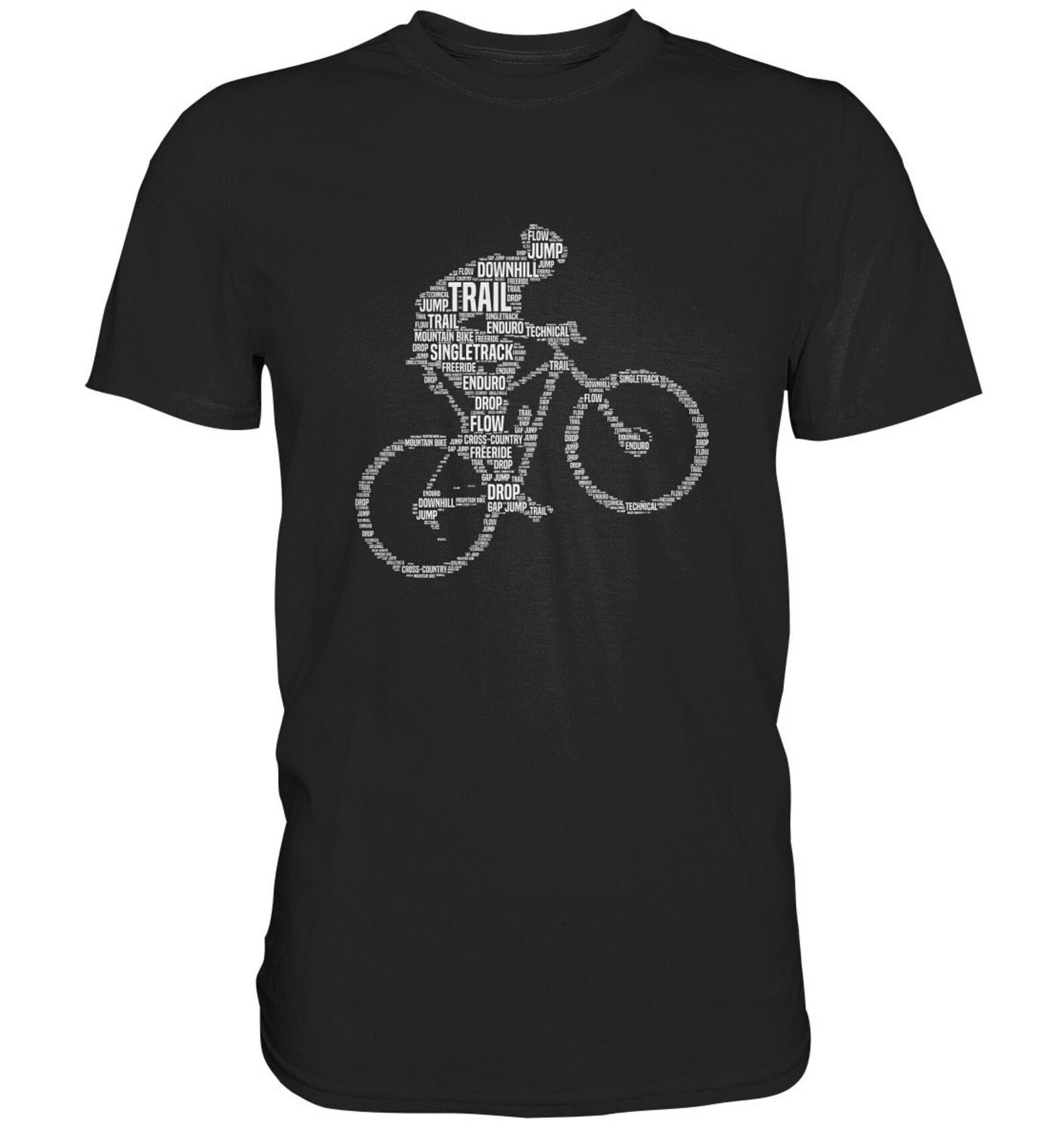 T Shirt Mountain Bike Terms Mountain Biker Mtb Gift - Premium T-Shirt M