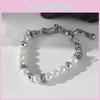 Minimalist Stainless Steel Pearlstyle Bracelet For Women And Men Gift Ideas