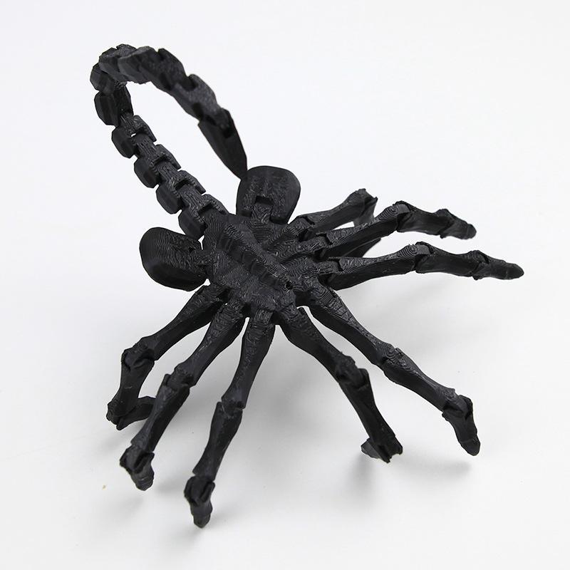3D Printed Movable Joints Facehugger Figurine Articulated Simulation Toy Creative Holiday Gift for Sci-Fi Movie Collectors