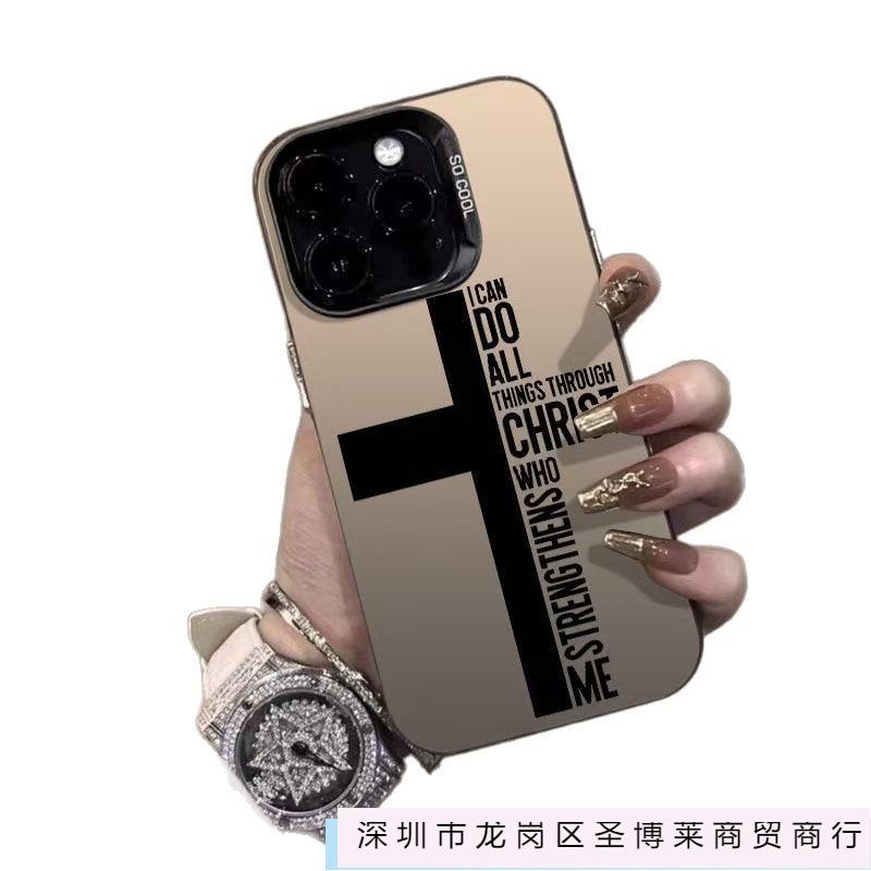 New English applicable iphone16 mobile phone case Apple 15promax/14 trendy brand 13pro12 Europe and America 11xr