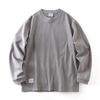 American Retro 300g Heavyweight Pure Cotton Washed Vintage Tie-Dye T-Shirt Men's Long-Sleeve Base Shirt Export Men's Clothing Tee