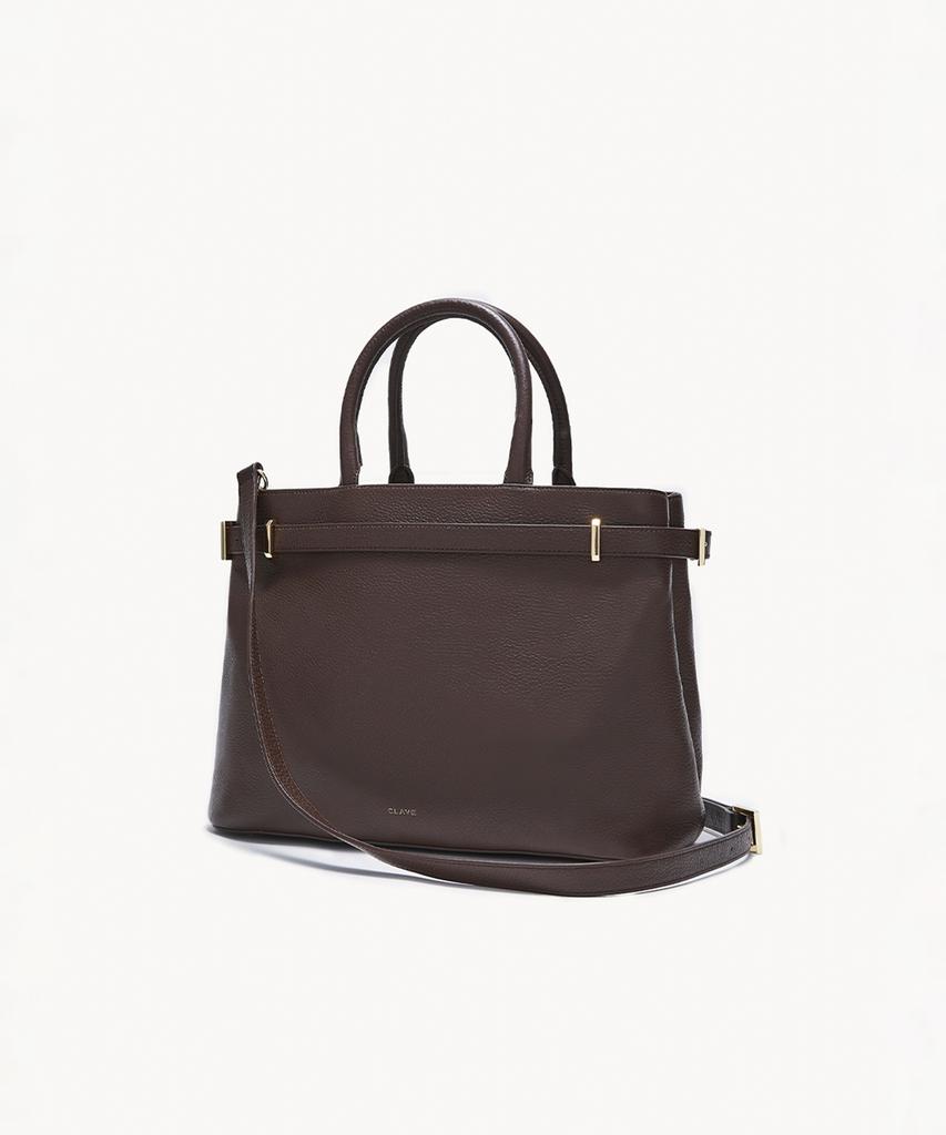 Clave Olivia Brown Tote Bag