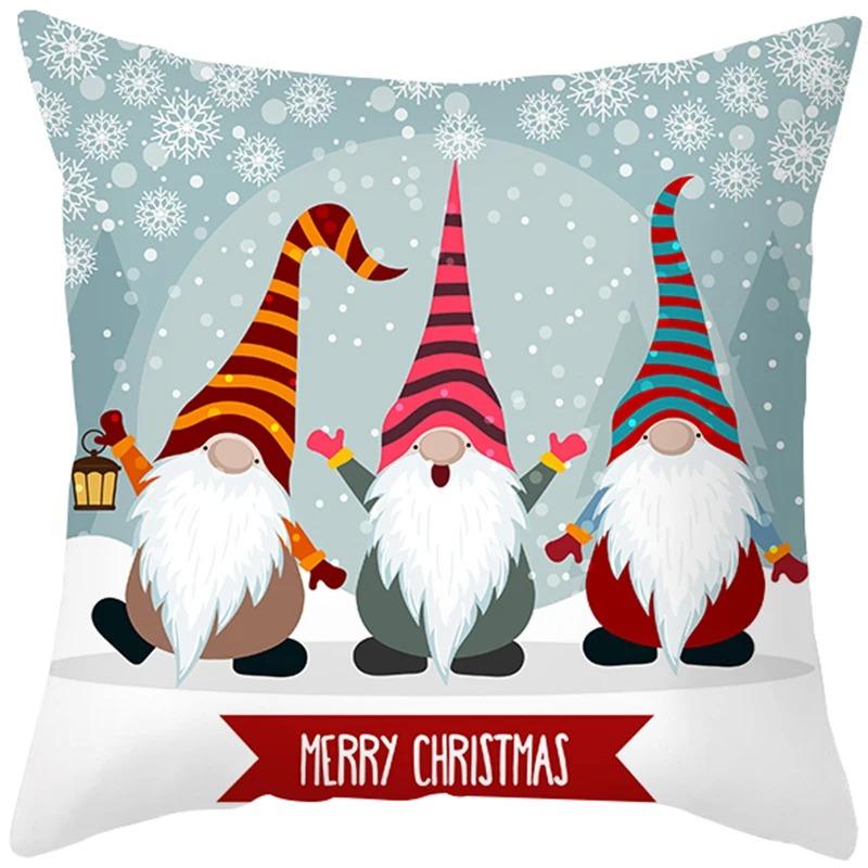Povlaky na polštáře s vánoční tématikou Autodoplňky Kancelář Santa Claus Pohovka do obývacího pokoje Domácí povlaky na polštáře