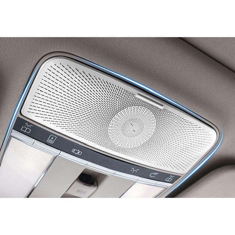 Front Reading Lamp Frame Cover Trim For Benz S-Class 2008-2013 Silver Titanium
