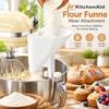 Splashproof Flour Funnel for Stand Mixer Universal Vertical Mixer Guard  Dishwasher Safe