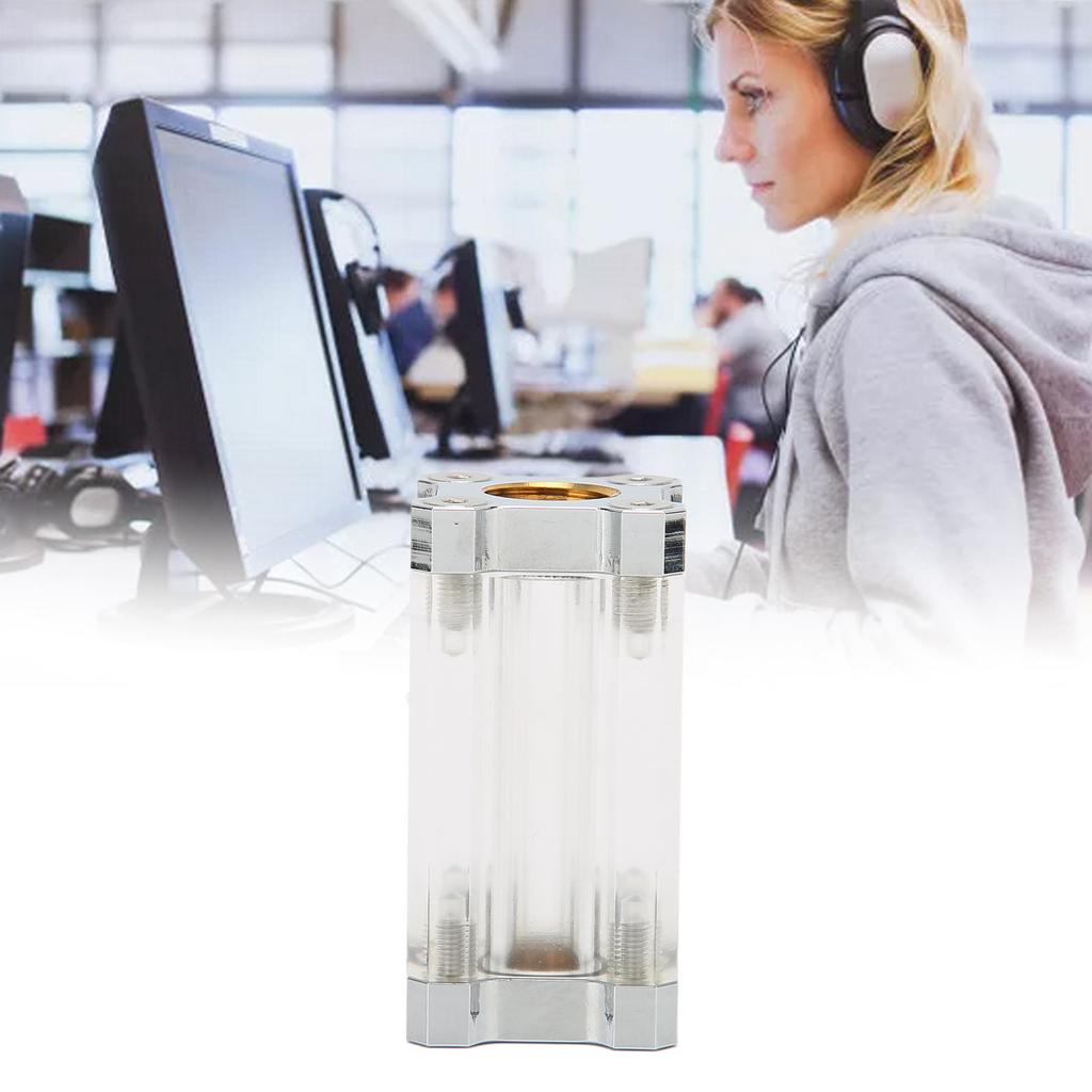 Water Cooling System Filter 40 Mesh Single Sided Filter Computer Water Cooling System Brass Acrylic G1/4 Thrd Liquid Filter