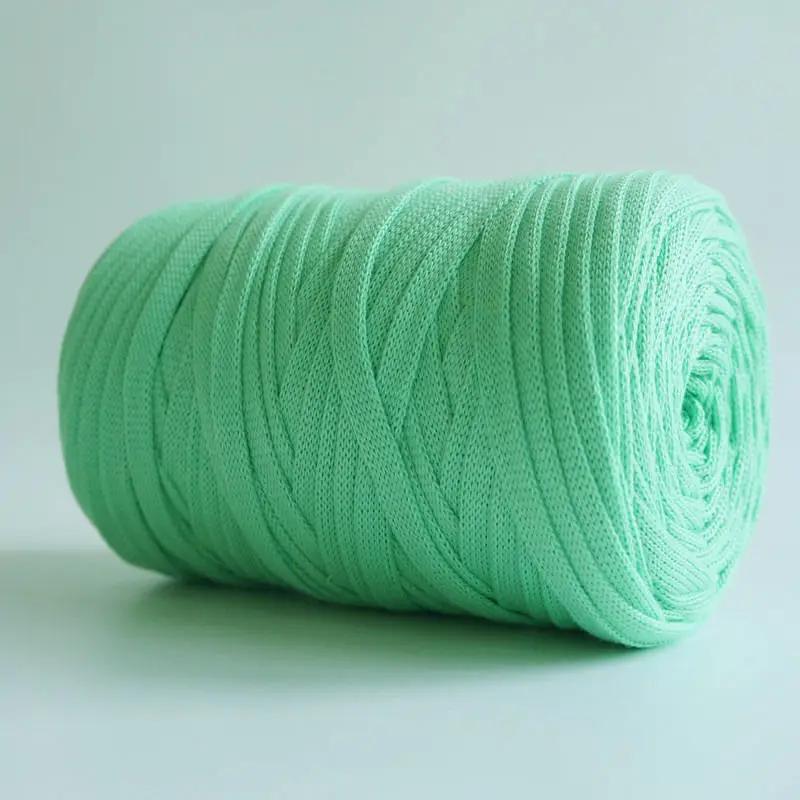Flat Knitted Fabric Thread, Hollow Yarn Flat Ribbon Thread, DIY Handmade Woven Bag Hook Sandals 250g Crocheting