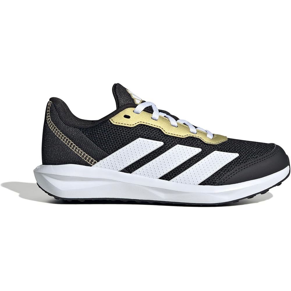 Adidas Faito Kids Sneakers Unisex Boys Girls 22-25.5cm Core Black Footwear White Gold Metallic