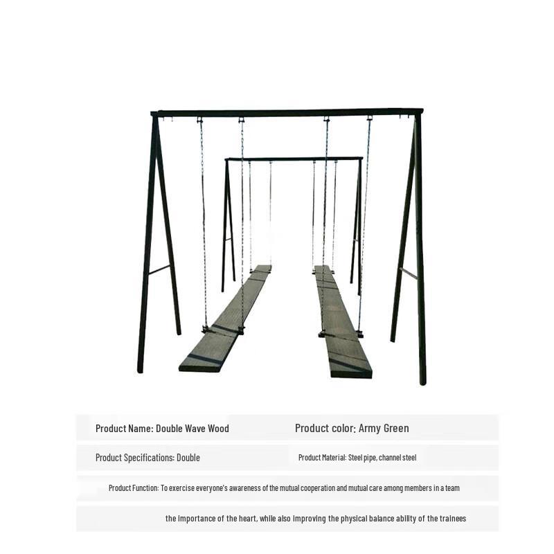 Two-Person Balance Training Log Beam
