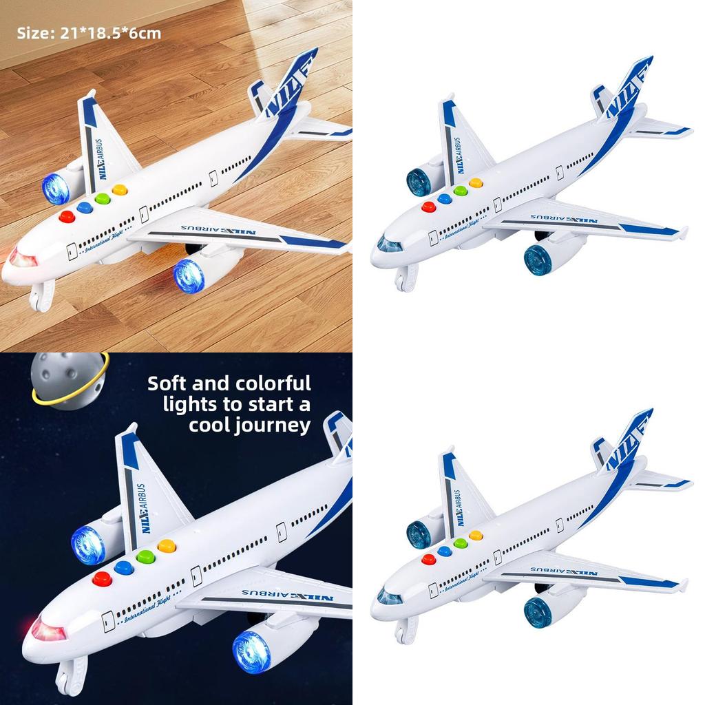 Childrens Inertia Light Sound Airplane Toy With Storytelling And Sensory Development For Boys