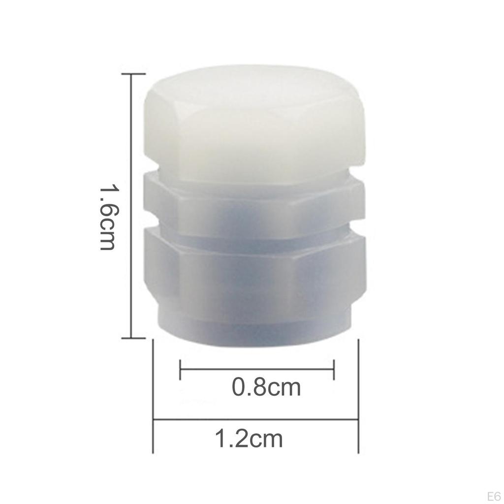 4Pcs Car Tire Valve Stem Caps Decoration Glowing Luminous Cover for Suvs Motorcycles Bike Tyre