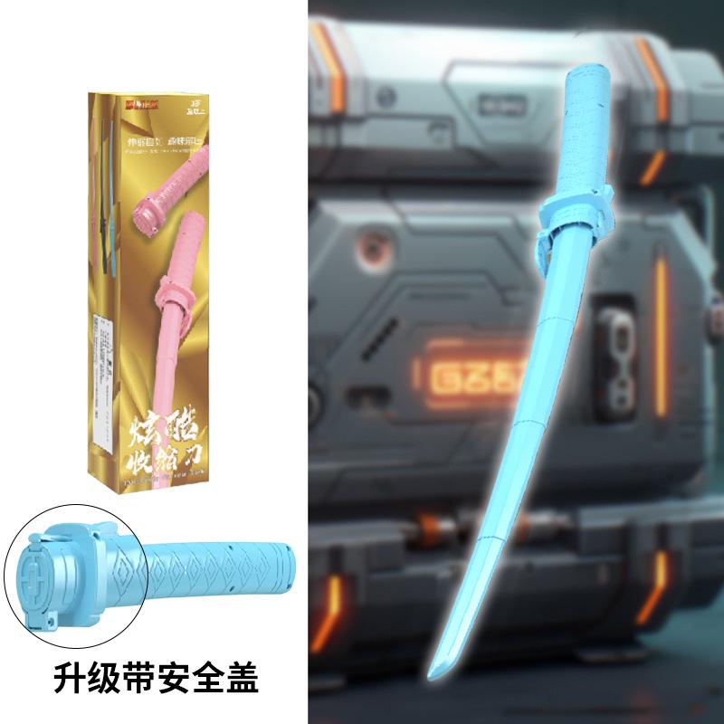 

3D гравитационный нож катана растягивающаяся Cos декомпрессия креативная выдвижная катана игрушка 3D печать гравитационный меч подарки для друга синий