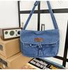 2023 Summer Hong Kong Style Versatile Denim Crossbody Bag for Women - Japanese & Korean Student Fashion