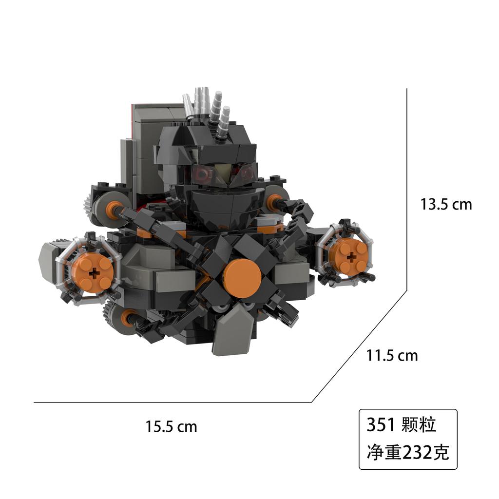 2024 Titan Drill Man MOC Skibidi Toilet Bausteine Set Mit Kette Kreatives DIY Bausteine Spielzeug Für Jungen Weihnachtsgeschenke