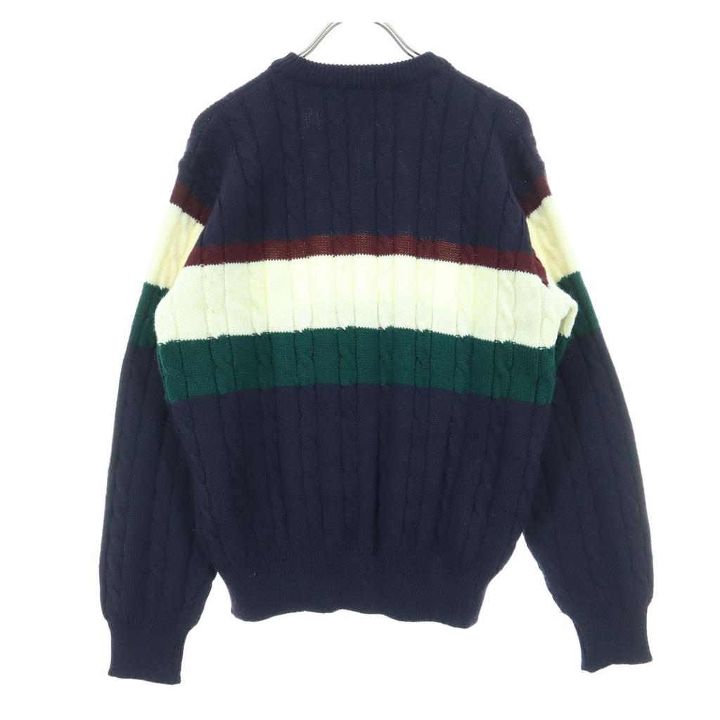 Burberrys 90er Jahre Altes Ein-Punkt-Logo Langarmpullover 150A schwarz C-TK83 Kinder Gebraucht