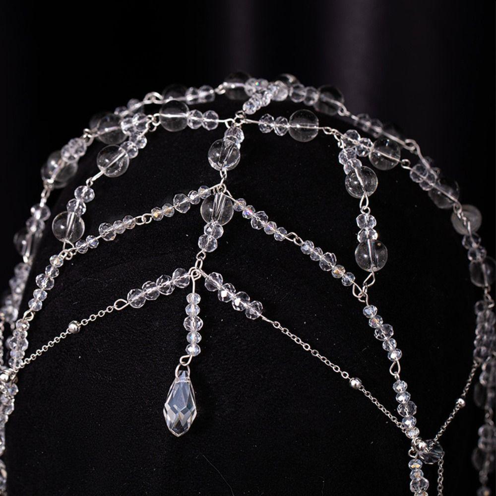 Fairy Glitter Beaded Forehead Ornament Rhinestone Head Chain  Wedding Styling Accessories