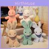 Scarf Rabbit Colorful Plush Toy Cute Cartoon Kid Companion Birthday Doll Gift