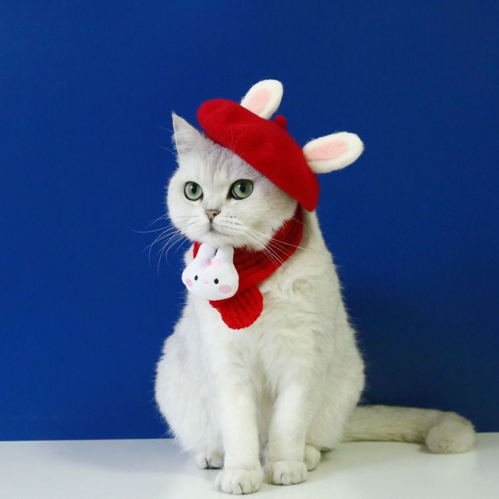 

Акриловый вязаный шарф Аксессуары для щенков Зима Теплый шарф для домашних животных Кошка Собака Новый год