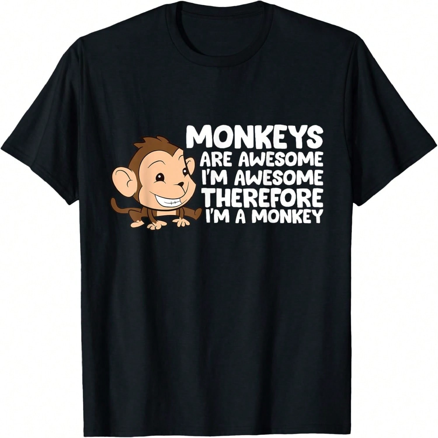 Monkey Wearing Headphones Art Chimp Animal Photobooth T-Shirt S разноцветный