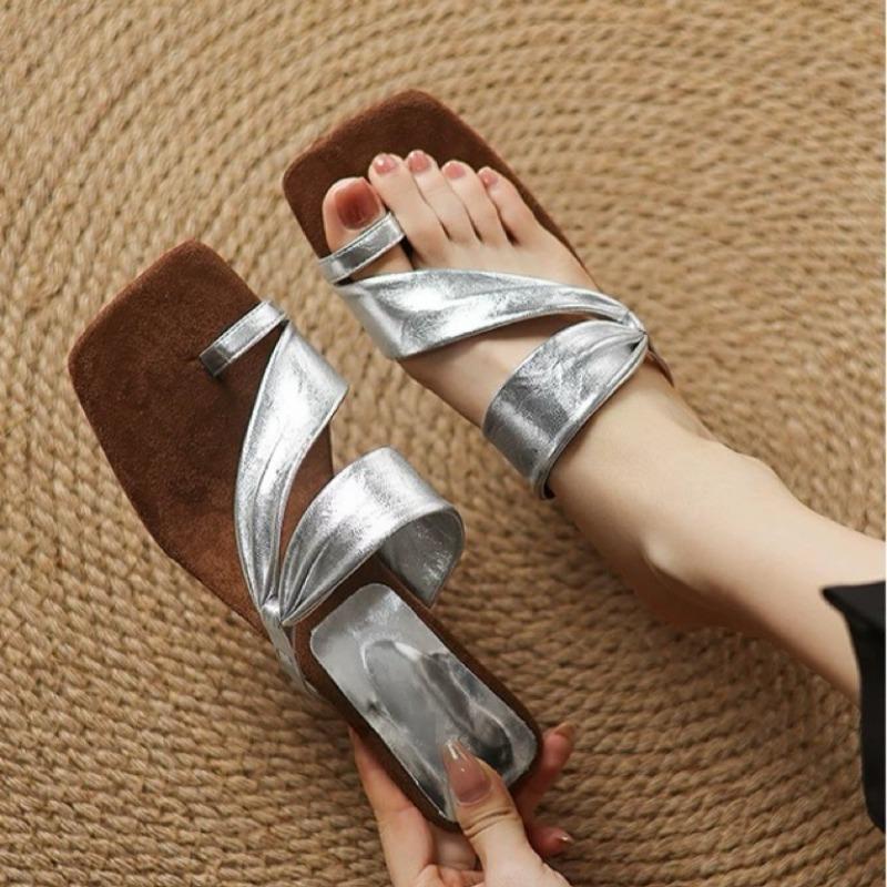 Mode Keilabsätze Damen Hausschuhe Designer Zehenstegschuhe Mittelhohe Absätze Mode Sandalen 2025 Neue Sommer Pumps Elegante Flip-Flops Kleid Zapatos