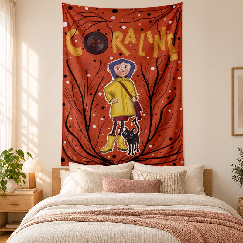 Coraline Tapestry highquality for decorating living room bedroom dorm walls ideal as bedroom wallart orholiday gift