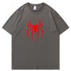 Loose And Comfortable Short Sleeves Unisex Unisex Oversized Clothes Summer New Cotton Unisexs Tshirts Spider Pattern Printed Tees