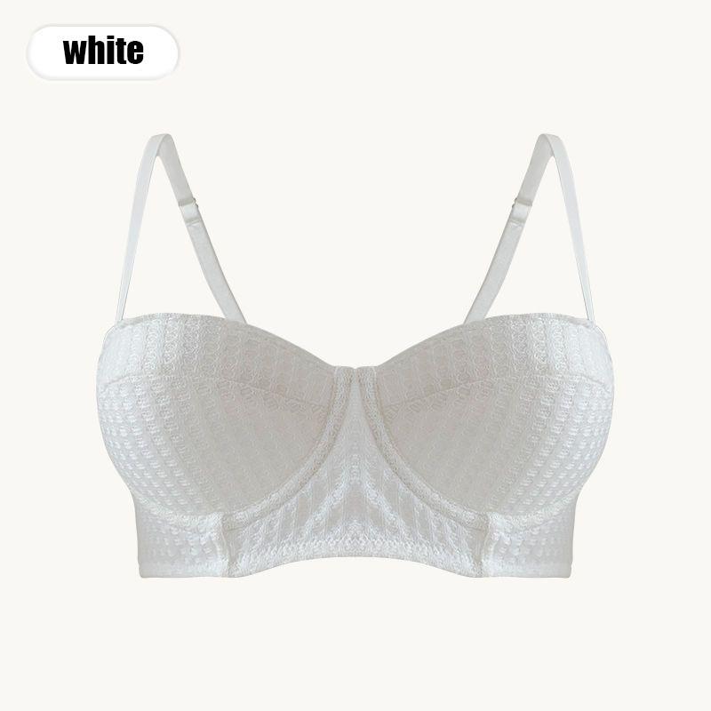 

FINETOO 1/2 чашки нижнего белья с глубоким вырезом, бюстгальтеры пуш-ап для женщин, сексуальное женское белье, однотонное, 32-38 32/70 белый
