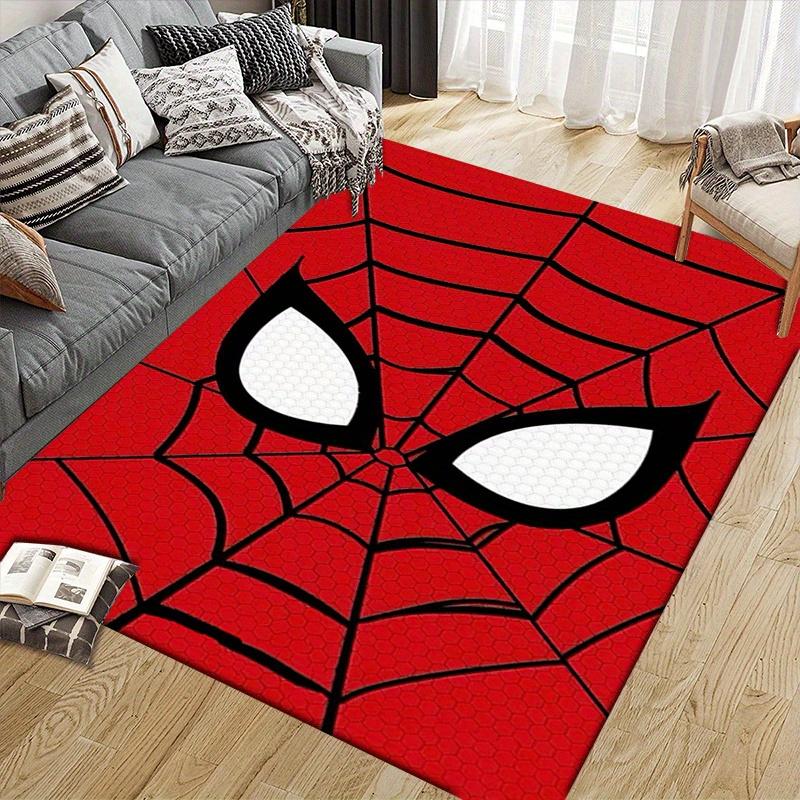 1pc Spider-Man Pattern Area Rug Soft Flannel Floor Mat for Living Room, Office, Bedroom, Outdoor and Camping, Sofa Coffee Table Floor Mat, D