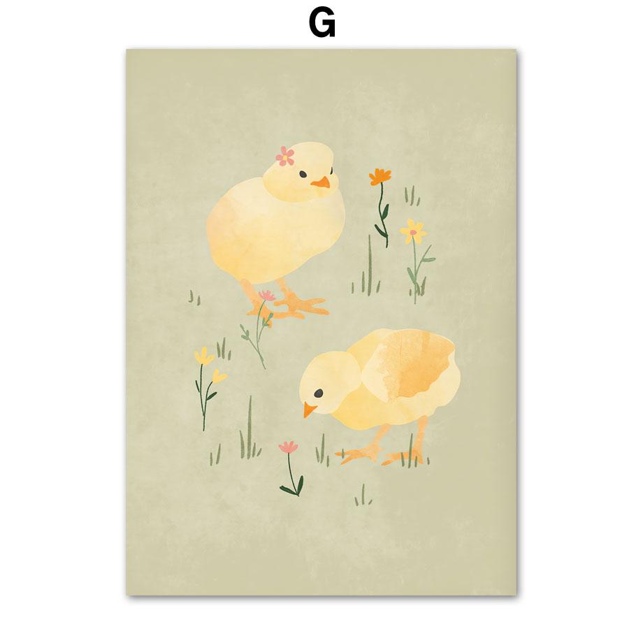 Ostern Frühling Pastelle Minimalismus Leinwand Malerei Nordic Poster Und Drucke Wand Kunst Bilder Für Wohnzimmer Wohnkultur