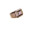 2026 Electroplated Gold Color-preserving Rectangular Diamond Luxury Large Diamond Ring Men's Ring Luxury Full Diamond Men's Ring