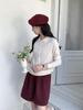 Women's 100% Wool Machine-Washable Cardigan: Fine-Spun Lapel Base Layer for Autumn/Winter