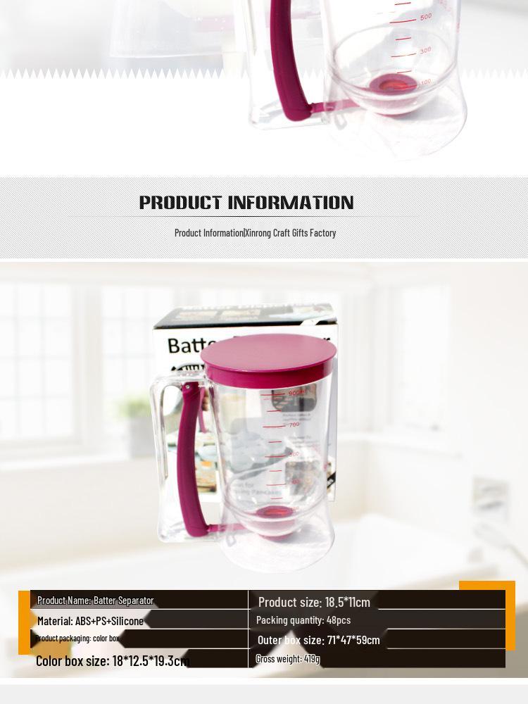 Cross-Border Handheld Cupcake Batter Dispenser Funnel