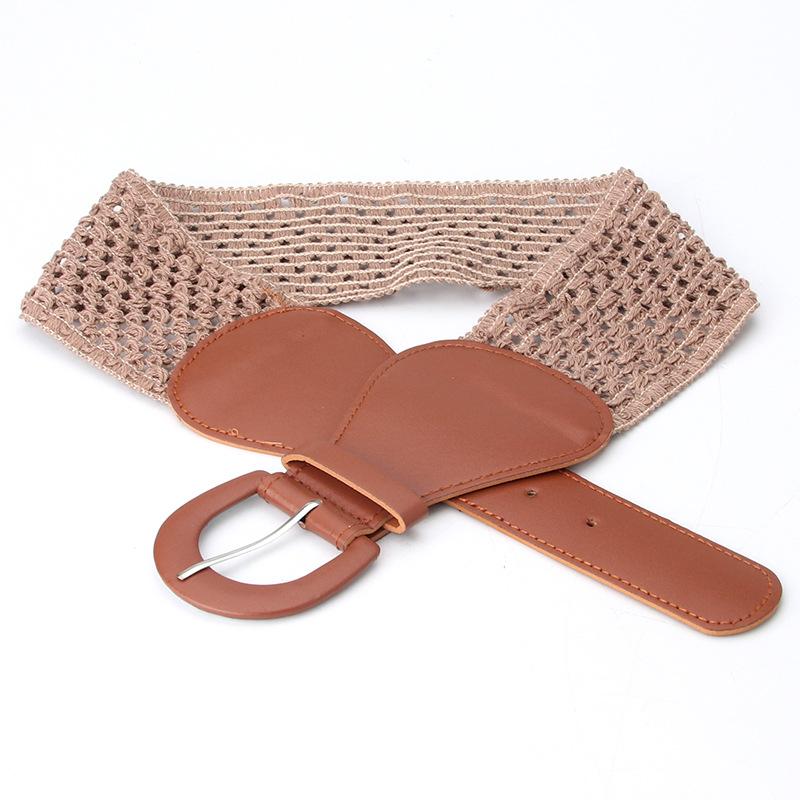 Women's Fashion Waist Cover All-match Dress Clothing Belt Simple Pin Class Elastic Elastic Strap Girls Decorative Strap