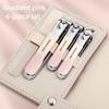 Manicure Set Stainless Steel Nail Clipper,Professional Men/Women Nail Clippers Kit 4 Pcs,Travel Manicure Grooming Kit Nail Clipp