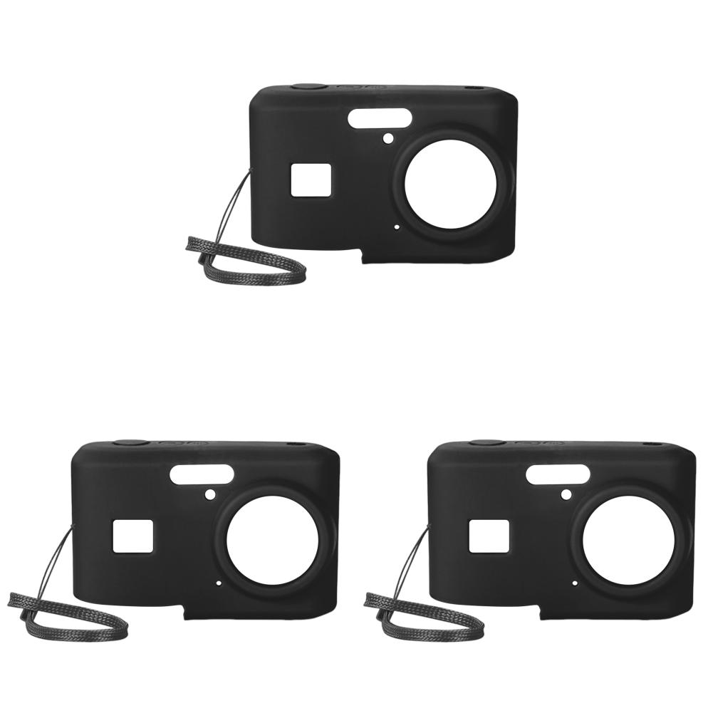 

Силиконовый защитный чехол для цифровой камеры KODAK PIXPRO FZ45 с ремешком, тонкий чехол для камеры, однотонный корпус, аксессуары