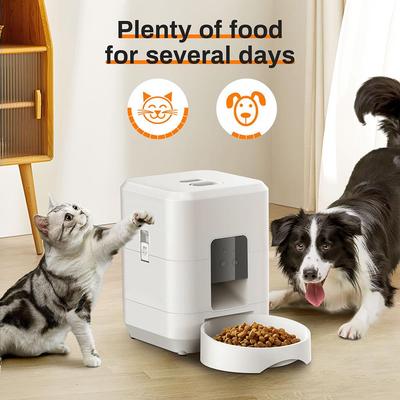 Smart Pet Feeder: 2L WiFi-Timed Dog & Cat Food Dispenser with Memory Function
