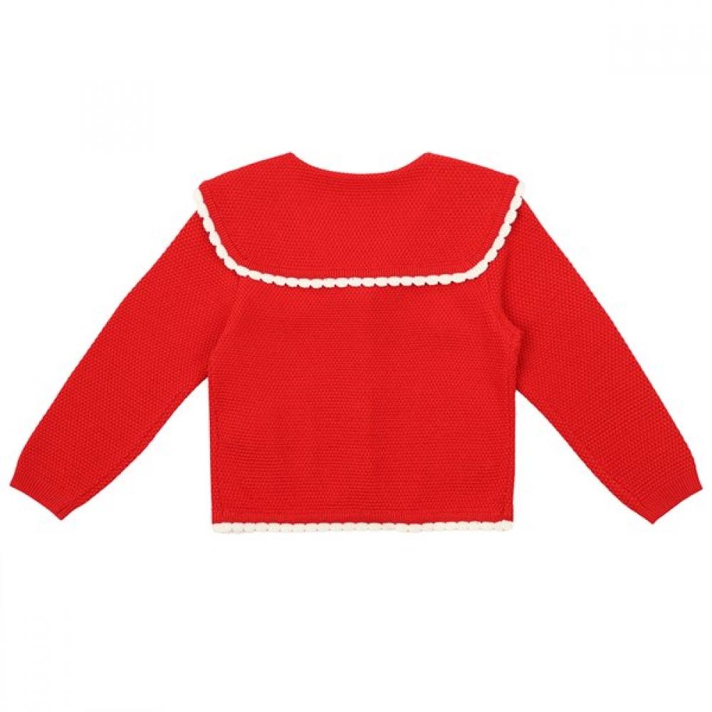 French Cat Red Sailor Knit Cardigan Q51daw011r1