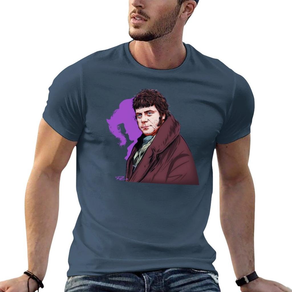 Oliver Reed An illustration by Paul Cemmick TShirt Plus Size Simple Casual Top