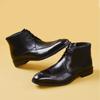 Martin Boots Men'S High-Top Shoes Men'S Genuine Leather Business Dress British Retro Boots