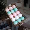 Fabric-Wrapped Christmas Ball Set: Pink, Blue & Champagne Tree Decorations